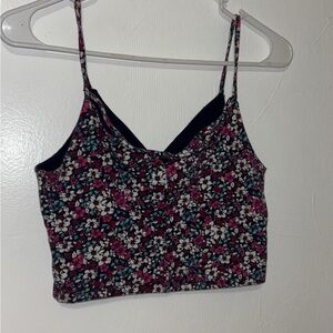 Hollister Floral Camisole in Pink and White